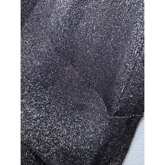 Worthington Womens Black Cardigan Sweater Plus Sz 3X Open Front Sparkle Metallic - Picture 4 of 11